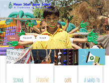 Tablet Screenshot of manavsthalijuniorschool.com